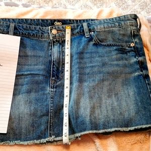 Womens GAP Mini Jean Skirt